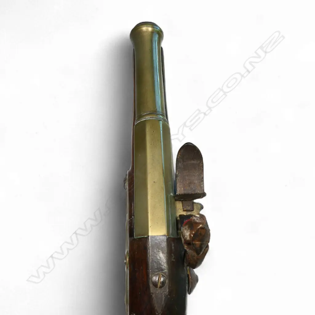 An 18thC flintlock pistol, Image 1++