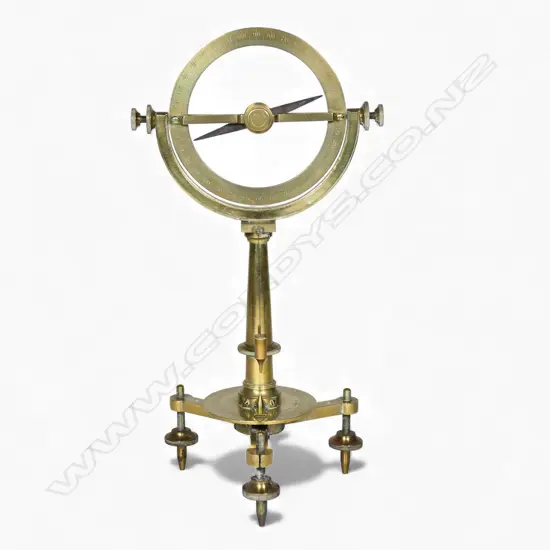 A c.1900 Griffin of London brass Dip Circle,