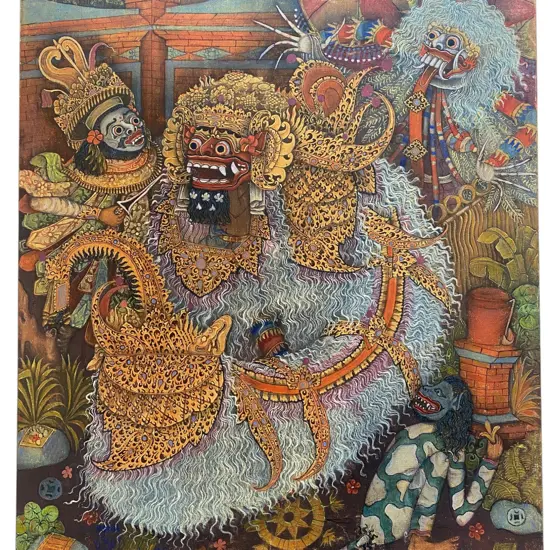 Anak Agung Gede Sorbrat (1911-1992) 'Masked Balinese Dancers