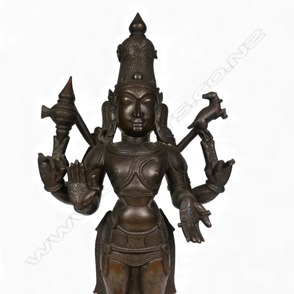A 19thC Indian bronze standing Krishna, Image 1++