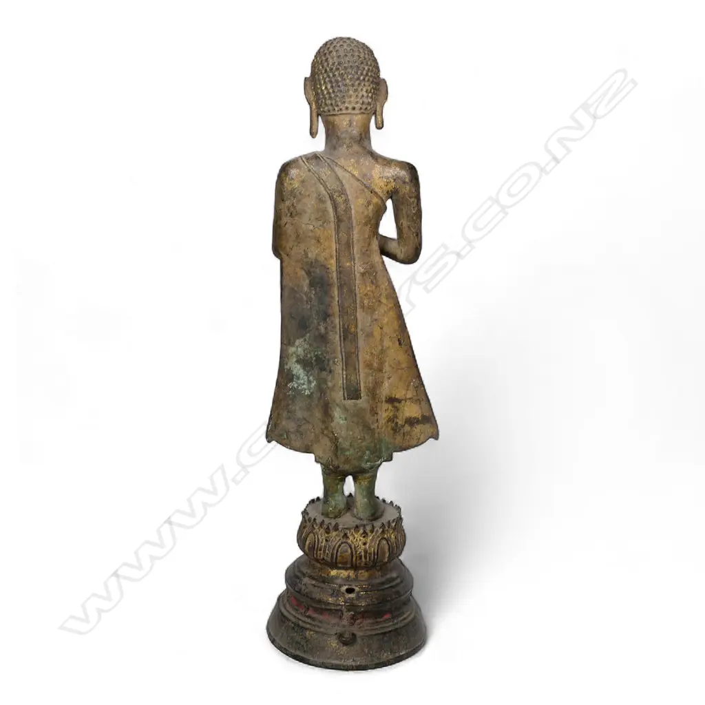 An 18thC Thai bronze Buddha Sakyamuni, Image 1++