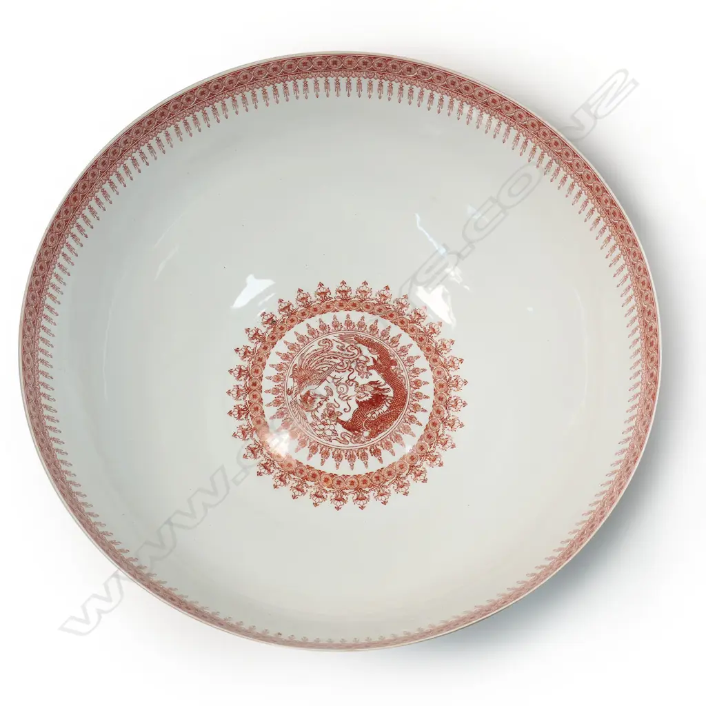 A massive 20thC Chinese famille rose egg shell porcelain bowl, Image 1++