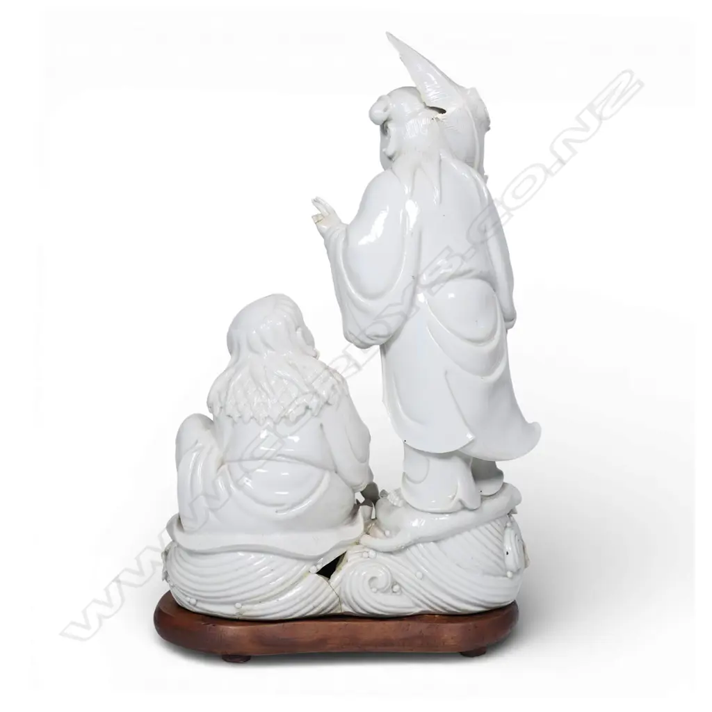 A blanc de chine group of the HeHe Erxian, Image 1++