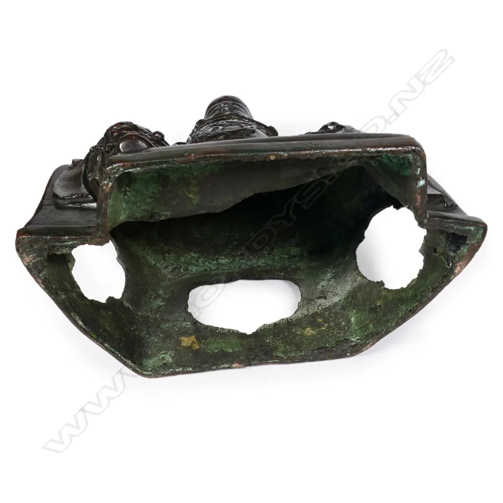 An early 1900s bronze figure of an emaciated Lohan, Image 1++