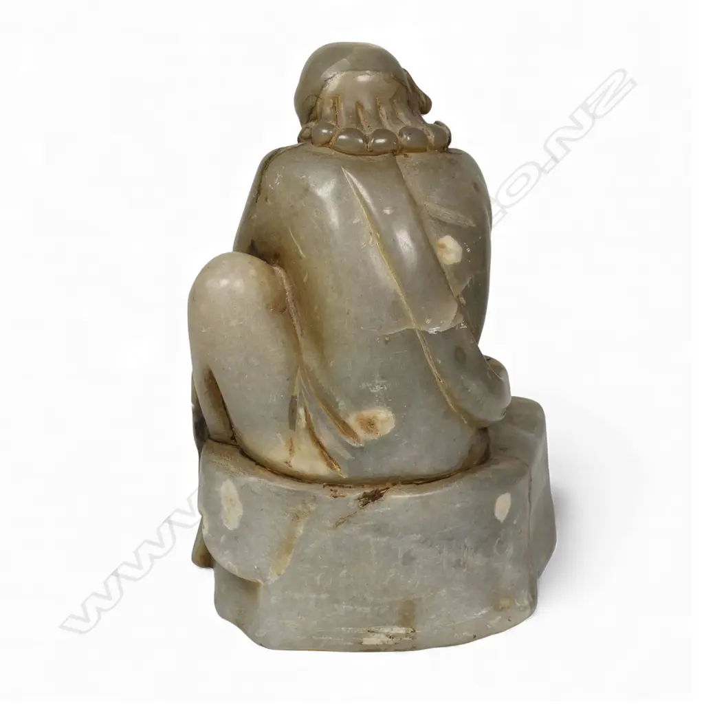 A Chinese carved soapstone of Da Mo, Image 1++