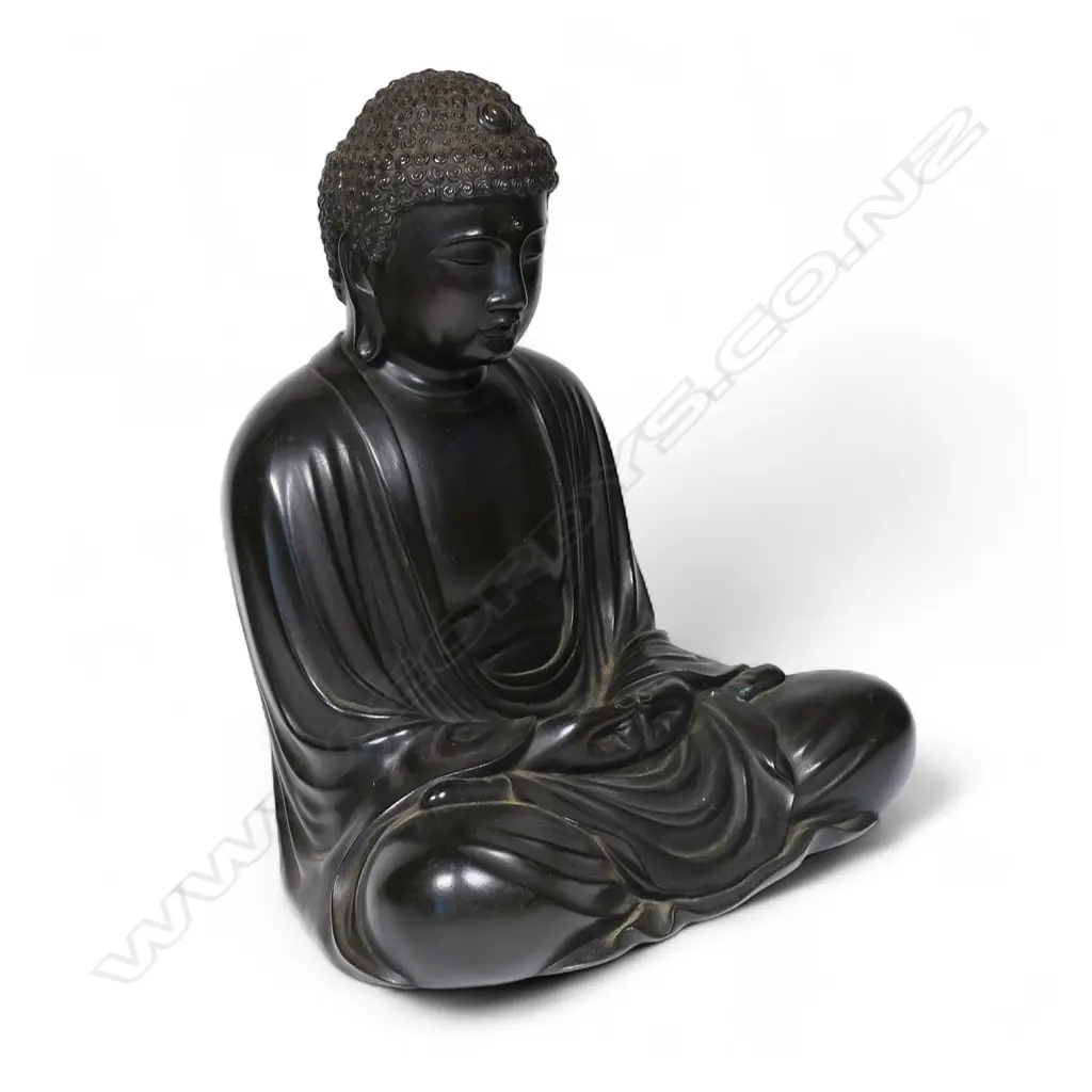 A fine quality Meiji period Japanese bronze buddha, Image 1++