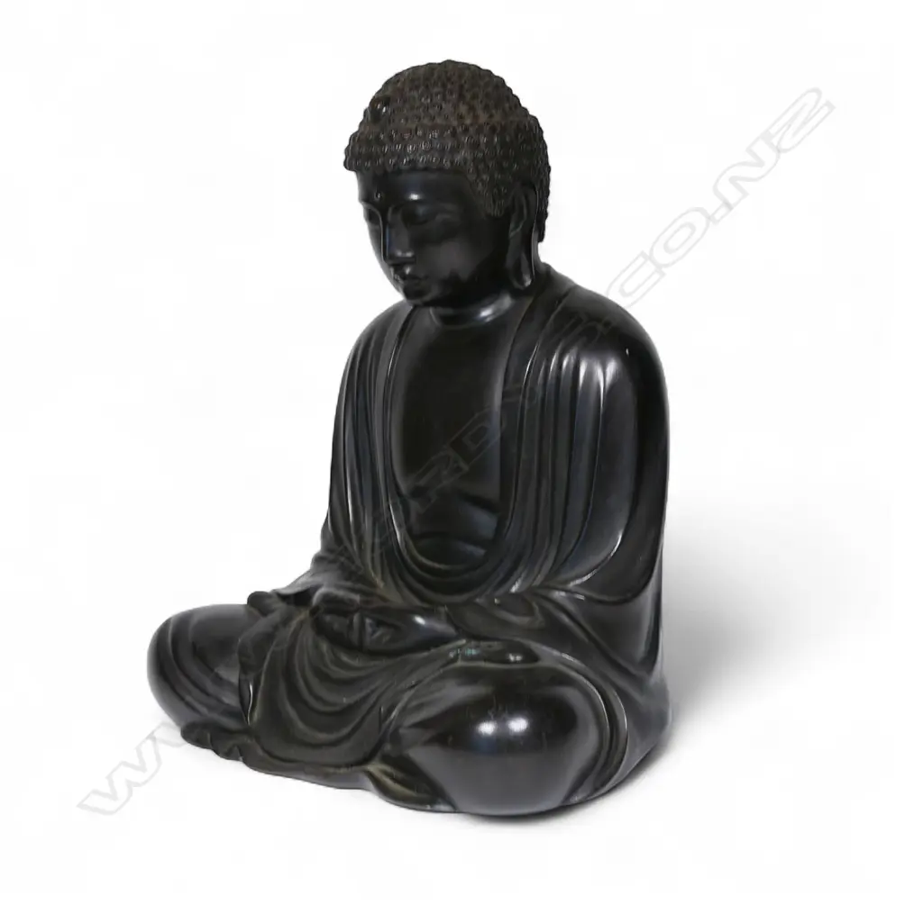 A fine quality Meiji period Japanese bronze buddha, Image 1++
