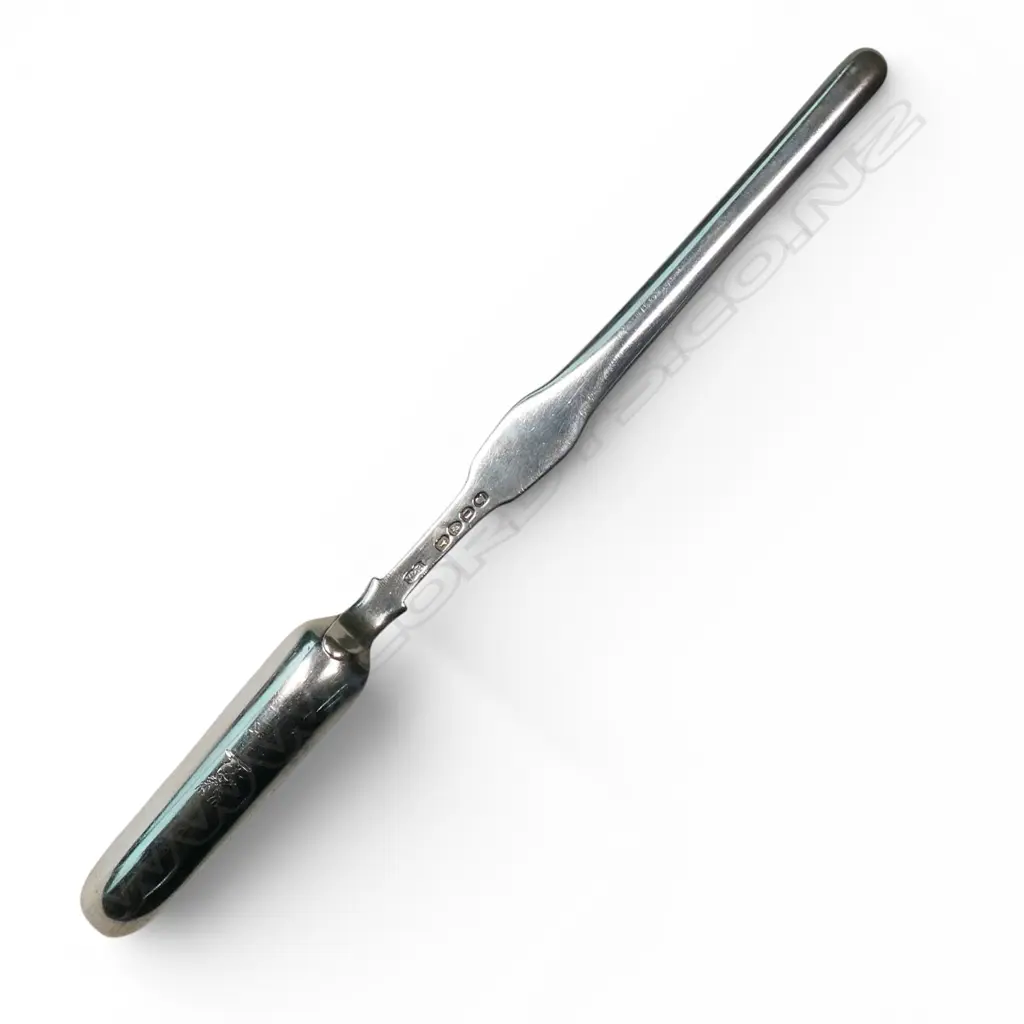 A George III silver double marrow scoop, Image 1++