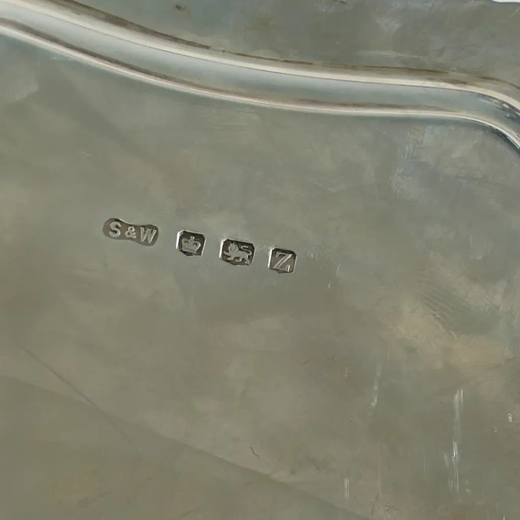 A mid-century sterling silver salver, Image 1++