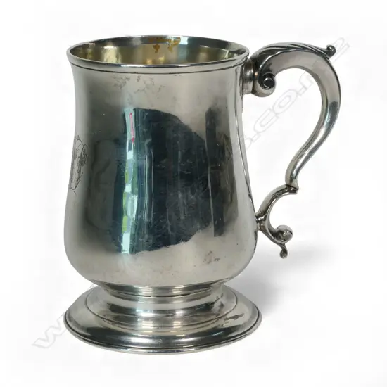 George III silver baluster mug,