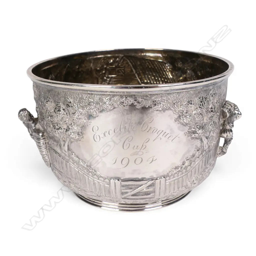 Quality Edwardian heavy silver 'Excelite Croquet Cup', Image 1++