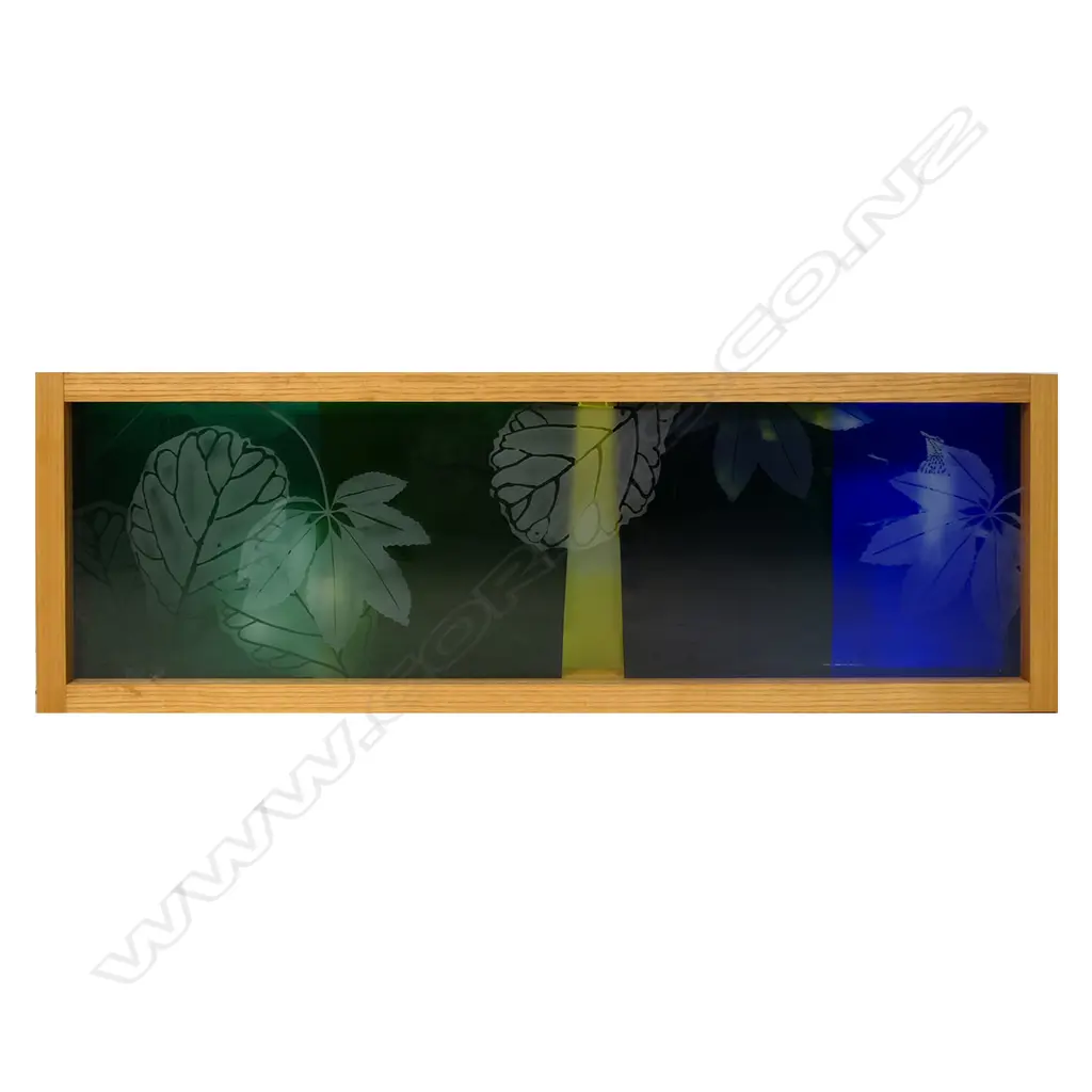 Holy Sanford framed three layer framed glass panel sculpture, Image 1++