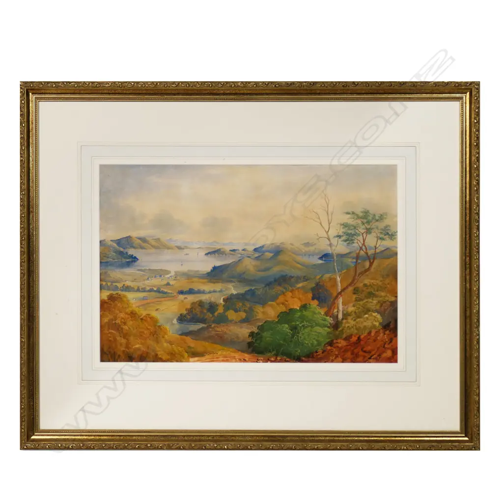 Attributed Alfred Sharpe (1830-1912) untitled possibly Lagoon Bay Mahurangi Image 1++