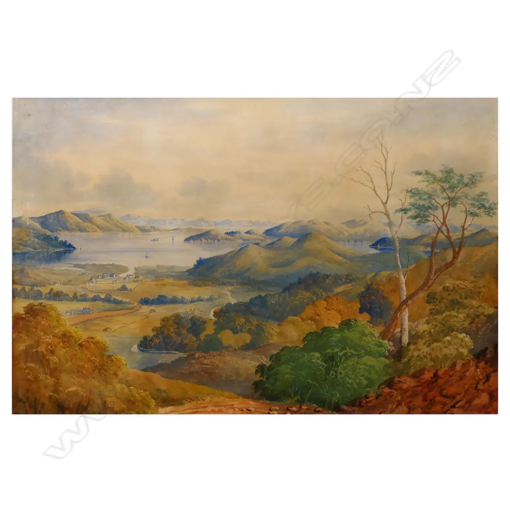 Attributed Alfred Sharpe (1830-1912) untitled possibly Lagoon Bay Mahurangi Image 1++