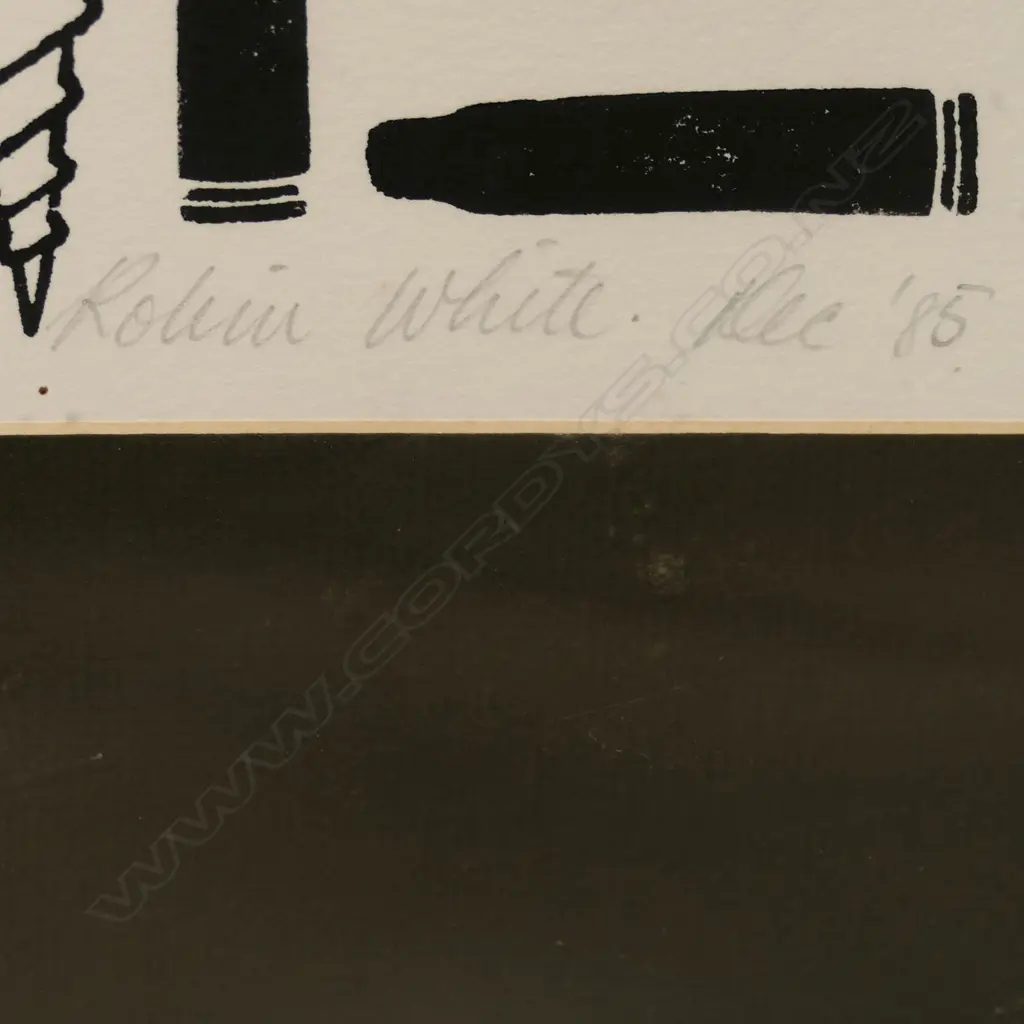 Robin White (NZ 1946-) Self Portrait with Conrad and Shells, Image 1++