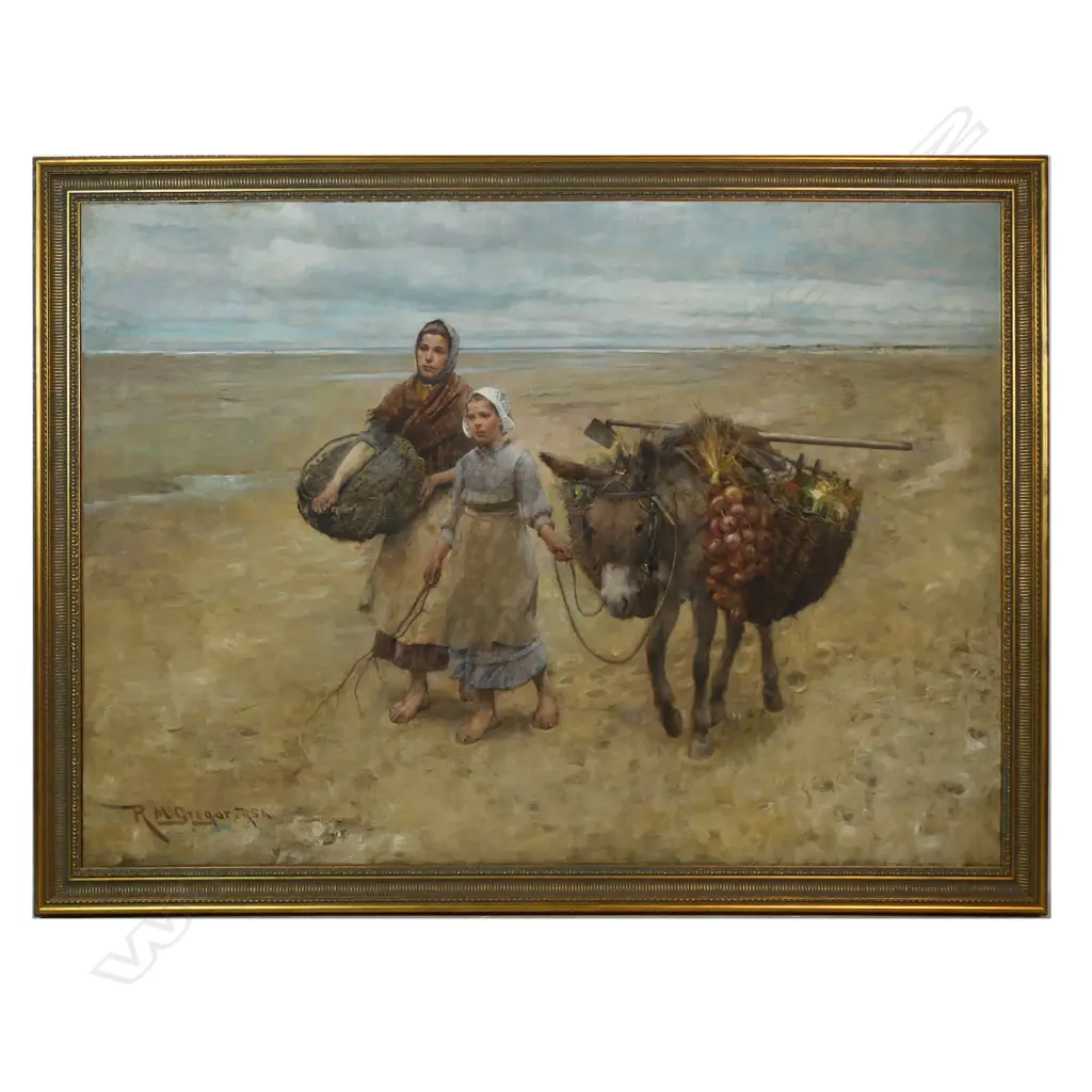 Robert McGregor R.S.A. (UK 1848-1922) 'Returning From Market', Image 1++