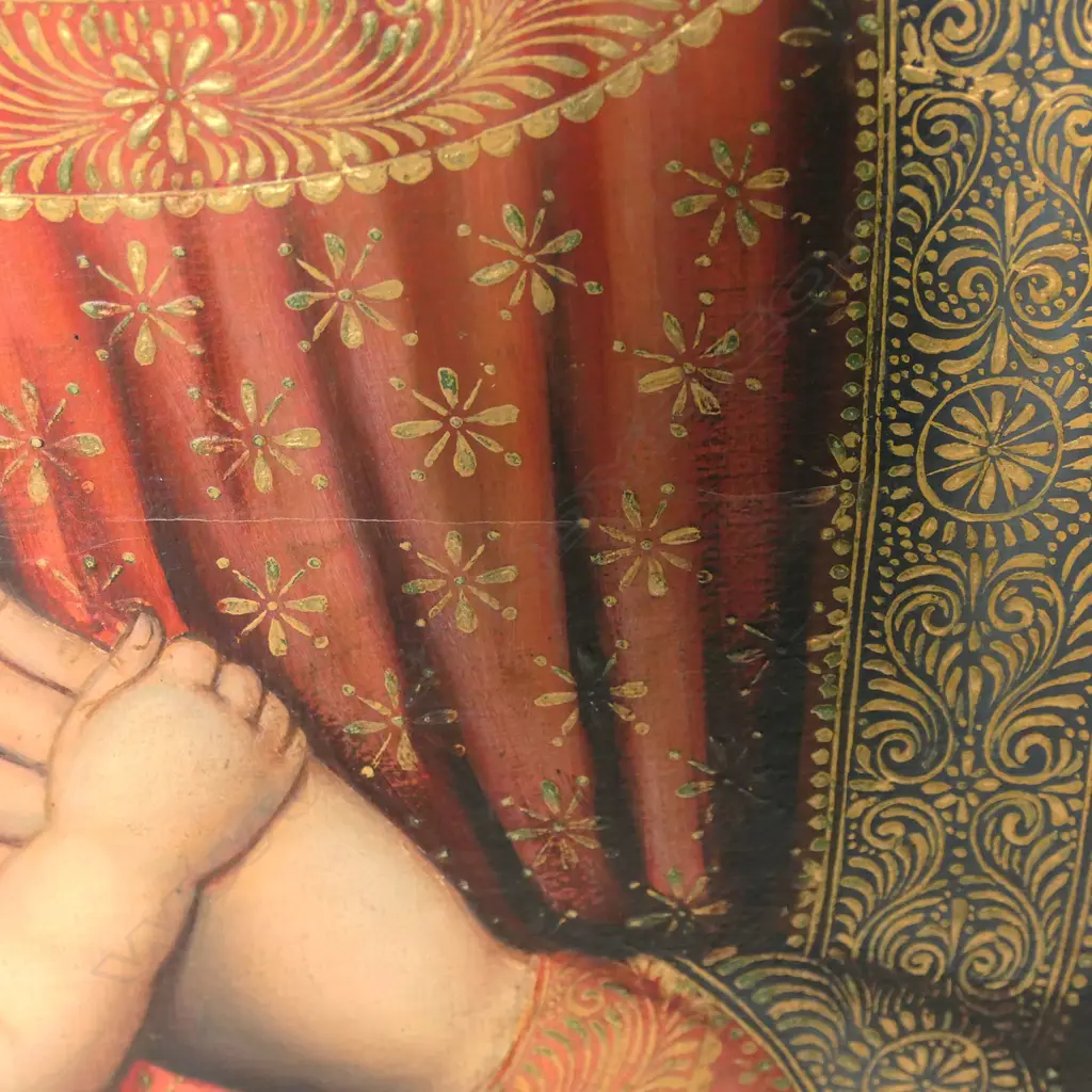 19thC artist unknown Madonna with Child, Image 1++