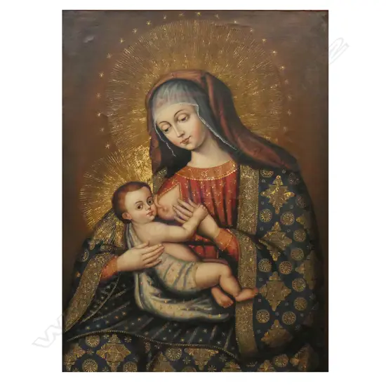 19thC artist unknown Madonna with Child,