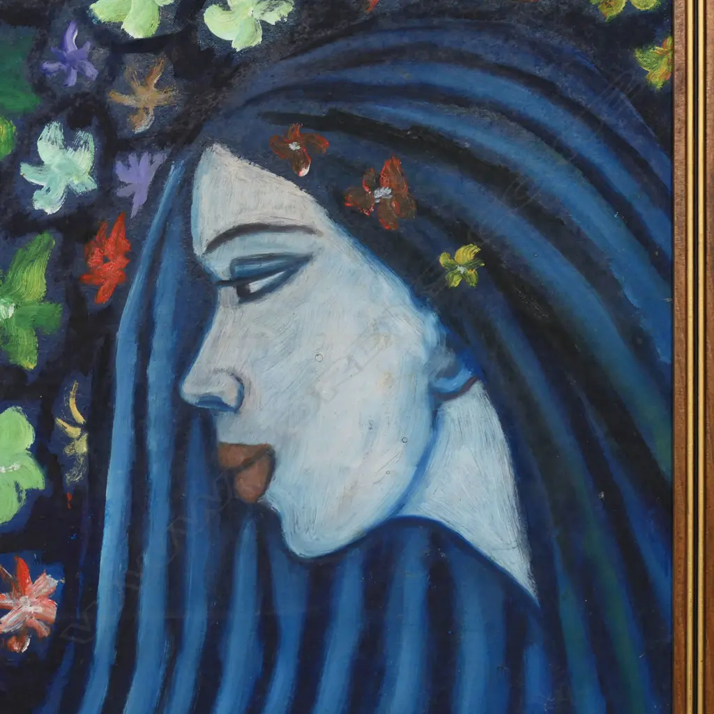 Alan Thornton (NZ/ Australia 1933-2014) Girl with flowers, Image 1++