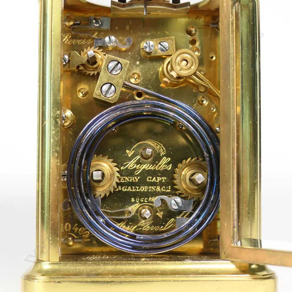 A 19thC French grande sonnerie carriage clock, Image 1++