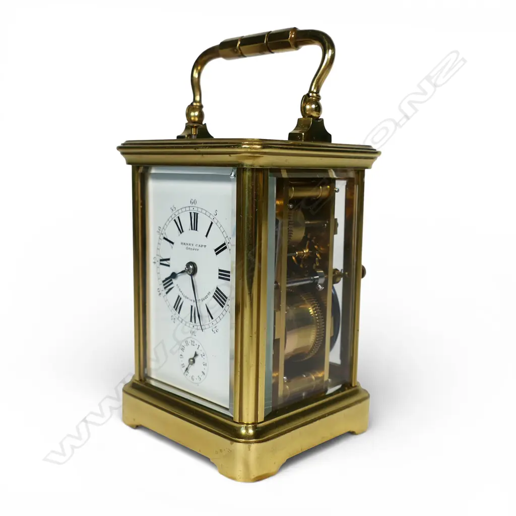 A 19thC French grande sonnerie carriage clock, Image 1++