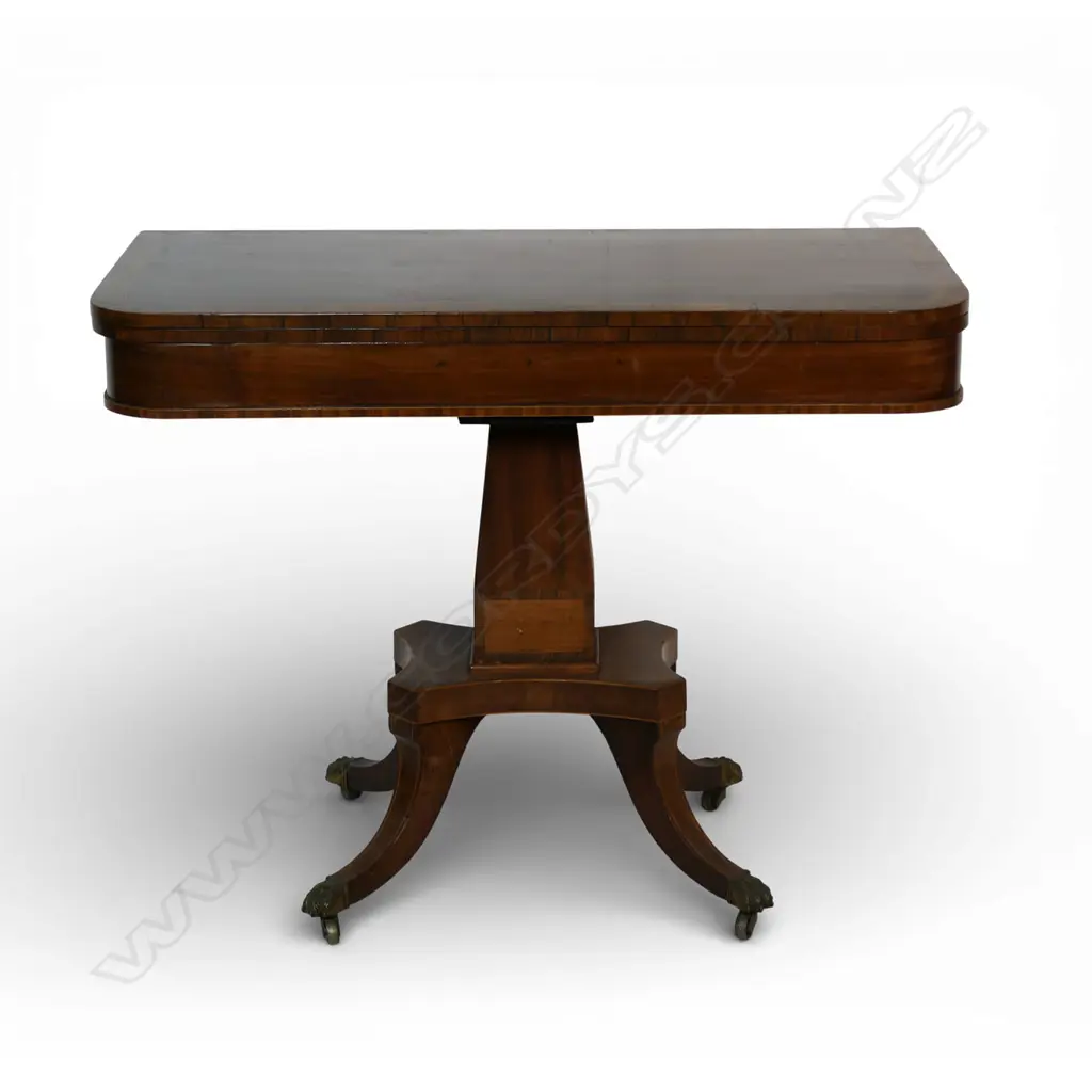 A Regency mahogany games table, Image 1++