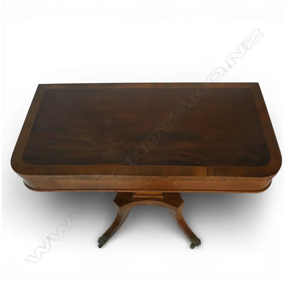 A Regency mahogany games table, Image 1++