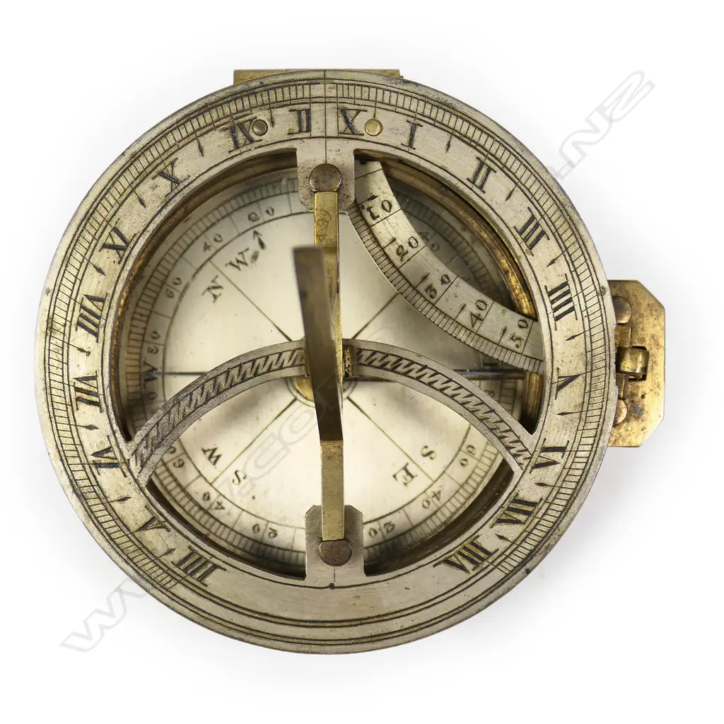 An octagonal brass equatorial sundial, Image 1++