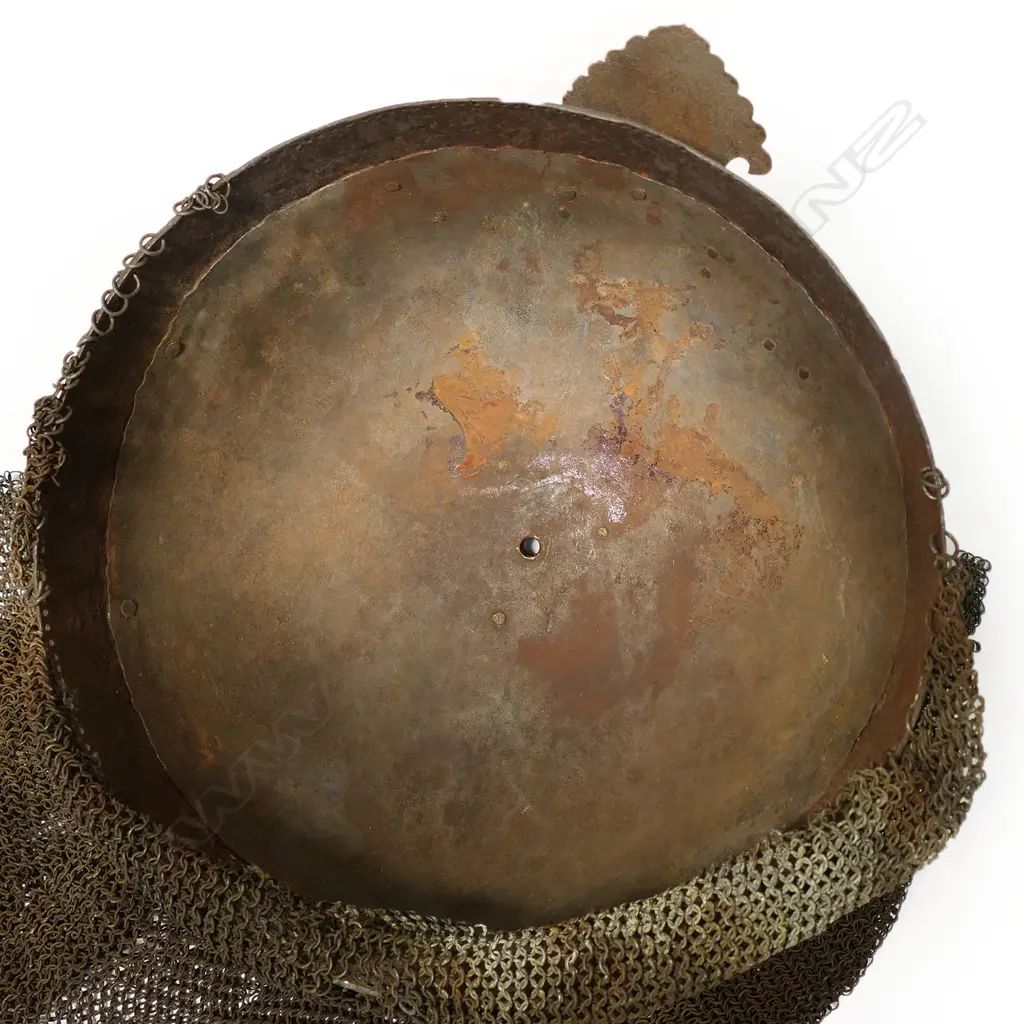 A good antique Persian Qajar period iron helmet, Image 1++