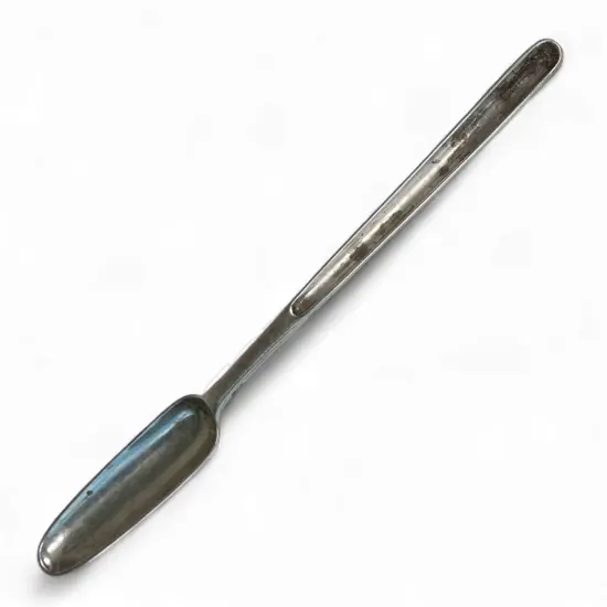 George III silver marrow scoop,