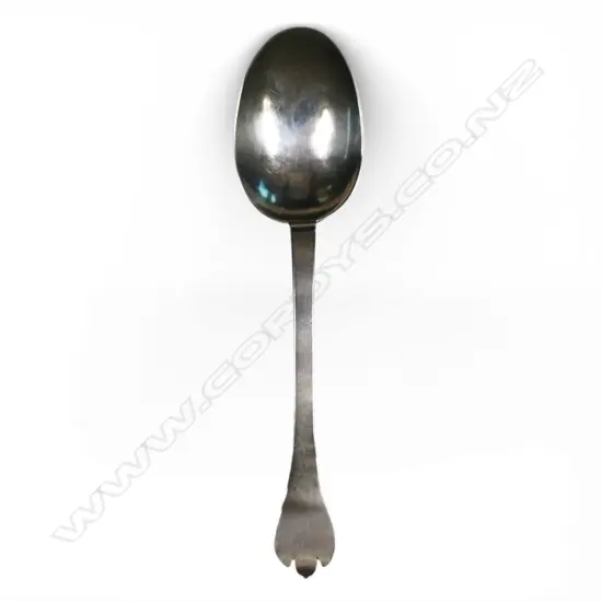 A James II silver trefid spoon,