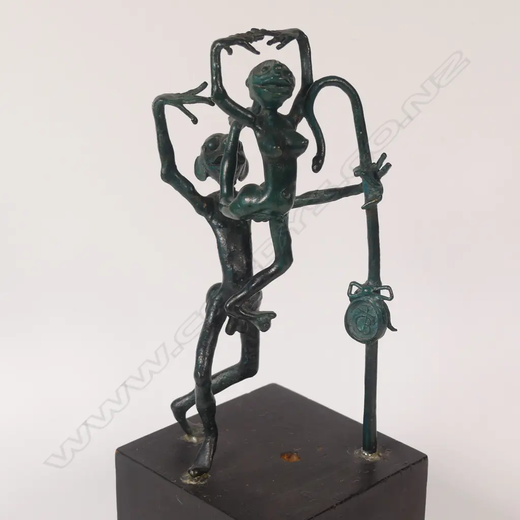 Paul Beadle (1917 – 1992) fine sculpture 'Nymph & Shepherd', Image 1++