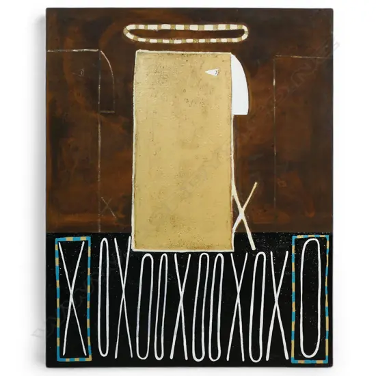 Paul Vincent (NZ 20thC) ‘Travelling On’,