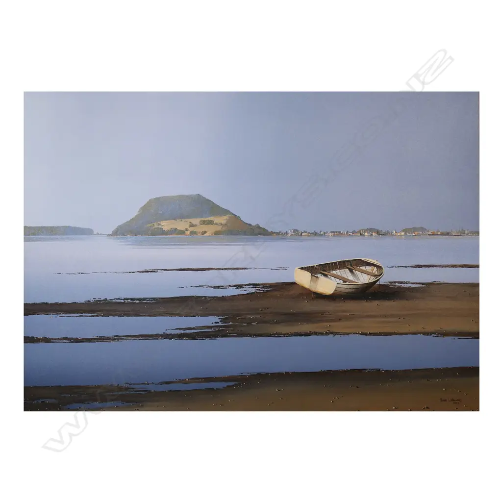 Peter J. Wallers (NZ 1953-) 'Hazy Afternoon from Beach Road Tauranga', Image 1++