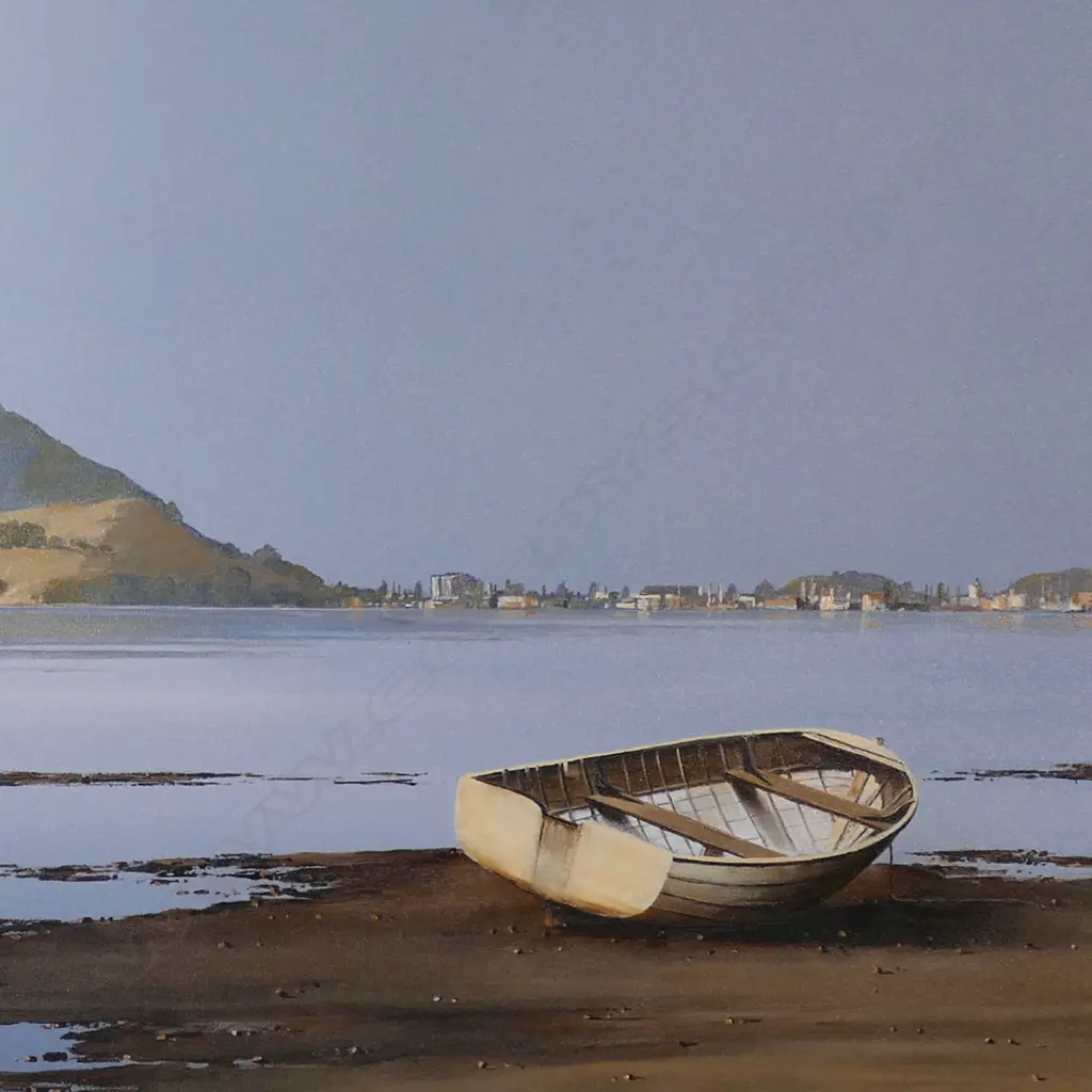 Peter J. Wallers (NZ 1953-) 'Hazy Afternoon from Beach Road Tauranga', Image 1++