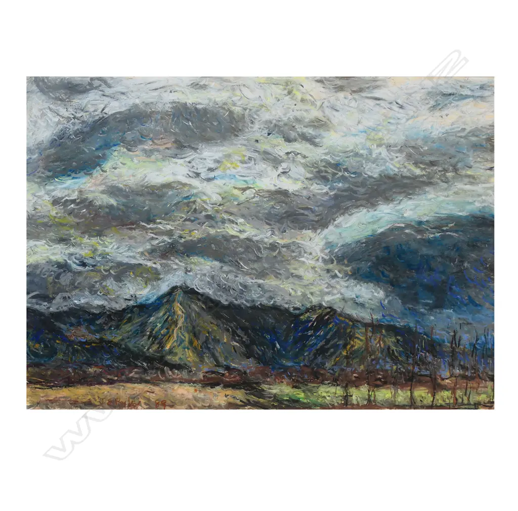 John Shotton Parker (NZ 1944-2017) untitled landscape, Image 1++