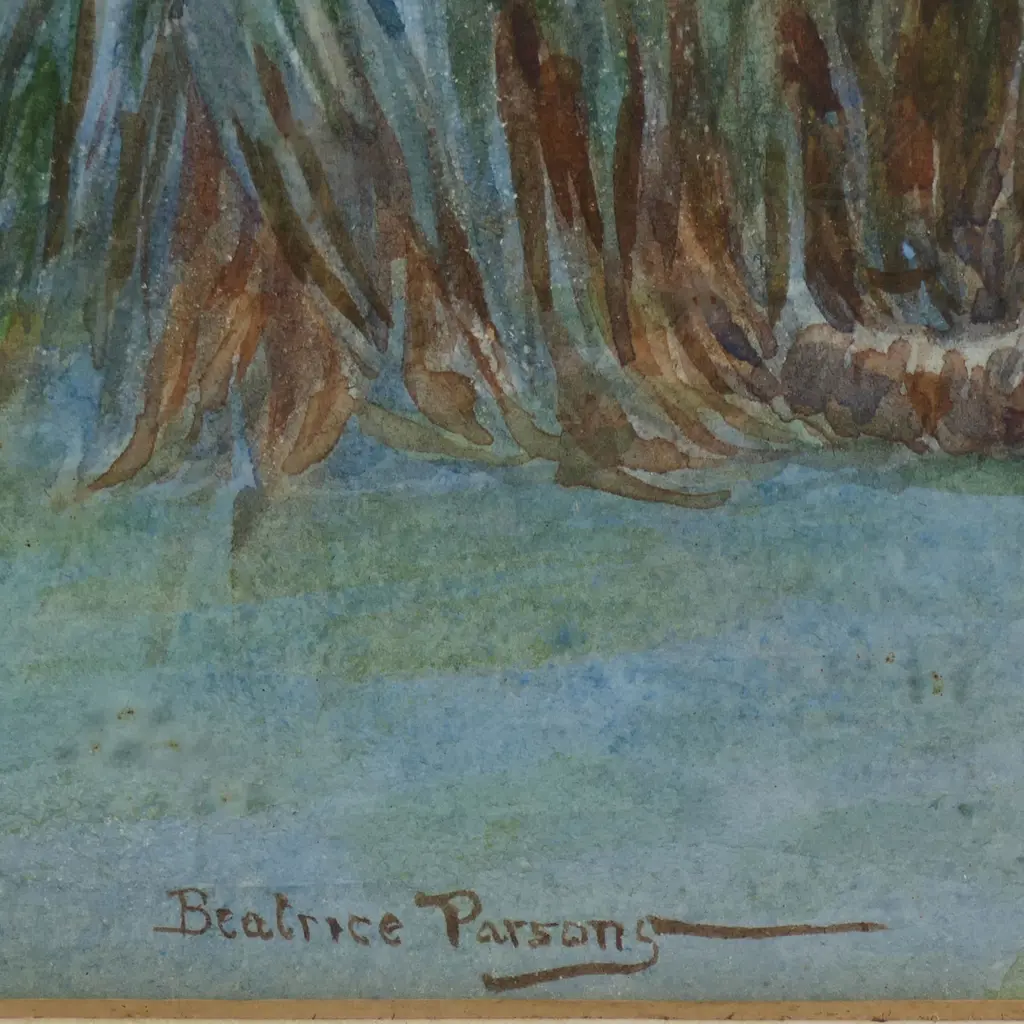 Beatrice Emma Parsons (1870-1955) 'Rosehill Garden Woodlane Falmouth', Image 1++