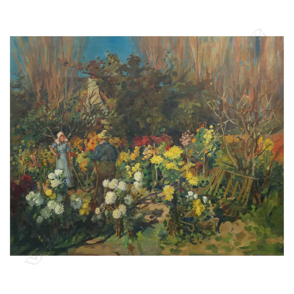 c.1920 Artist unknown - after James Nairn 'Autumn Blooms' 1899, Image 1++