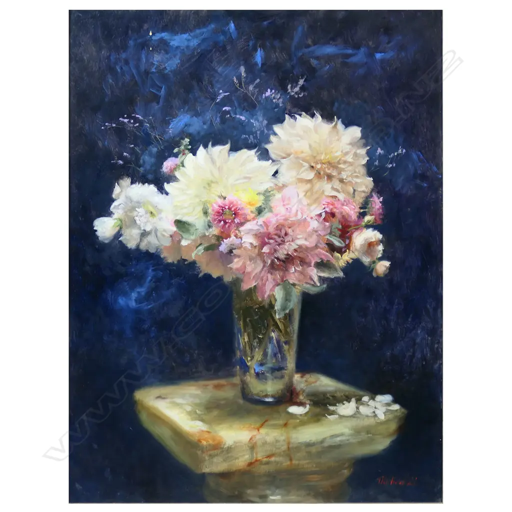 Artist unknown untitled floral still life, Image 1++