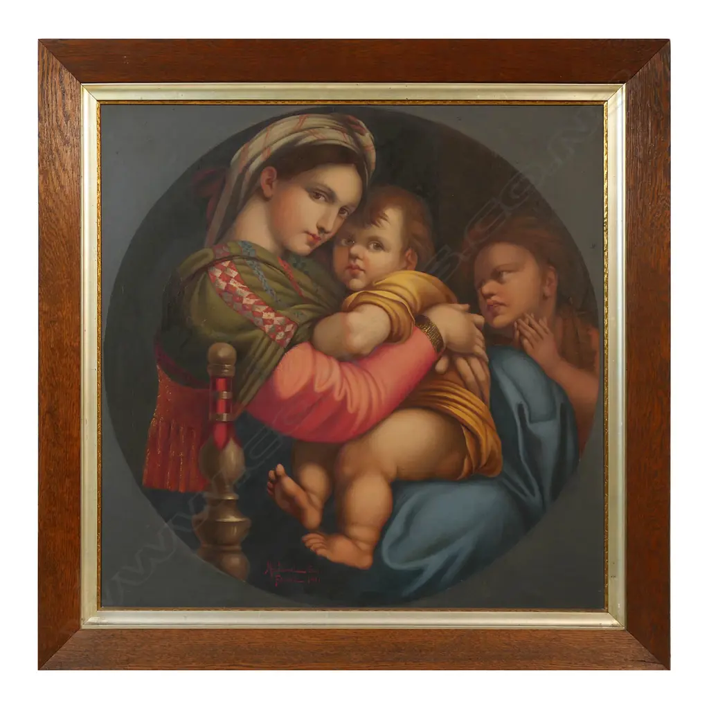 After Raphael (Italy 1483-1520) 'Madonna della Sedia', Image 1++