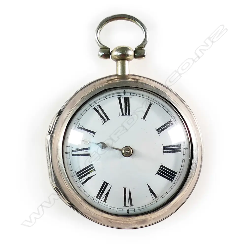 A George III silver pair cased pocket watch by Robert Barnes of Liverpool, Image 1++