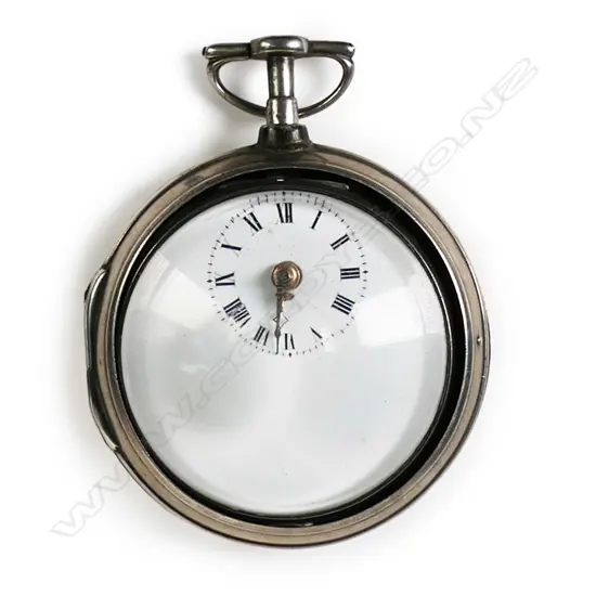 A George III silver cased pocket watch by Robert Davy of Norwich,