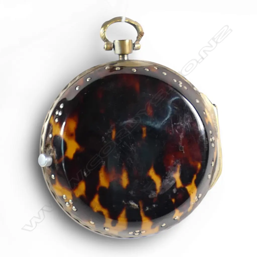 A large consular tortoiseshell cased pocket watch by Pierre-Nicolas Faizan a Geneve (b.1768), Image 1++