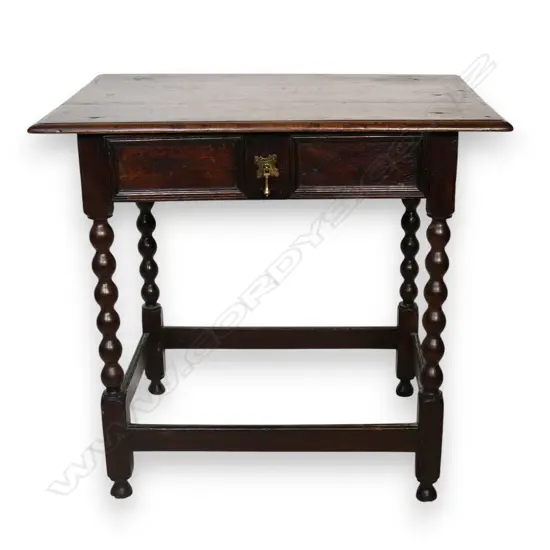 A good George III oak lowboy,