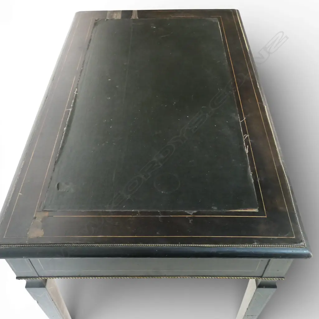 A Victorian ebonised writing table, Image 1++