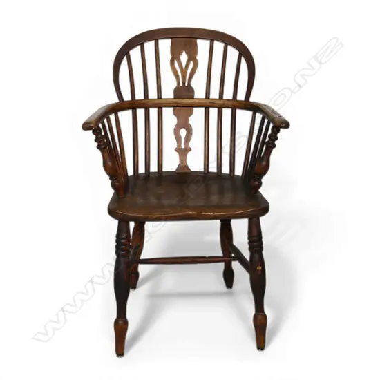 A George III Windsor armchair,