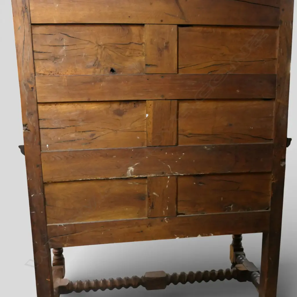 A 19thC oak carved court cupboard, Image 1++
