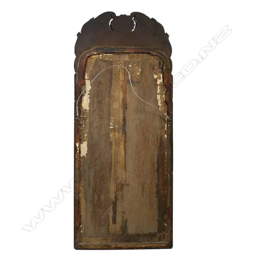 A 19thC (possibly George III) mahogany framed pier mirror, Image 1++