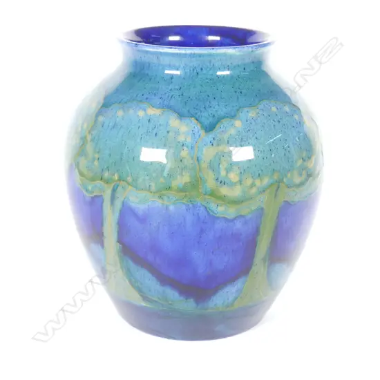 A William Moorcroft ‘Moonlit Blue’ ovoid vase