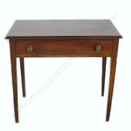 A Georgian mahogany side table